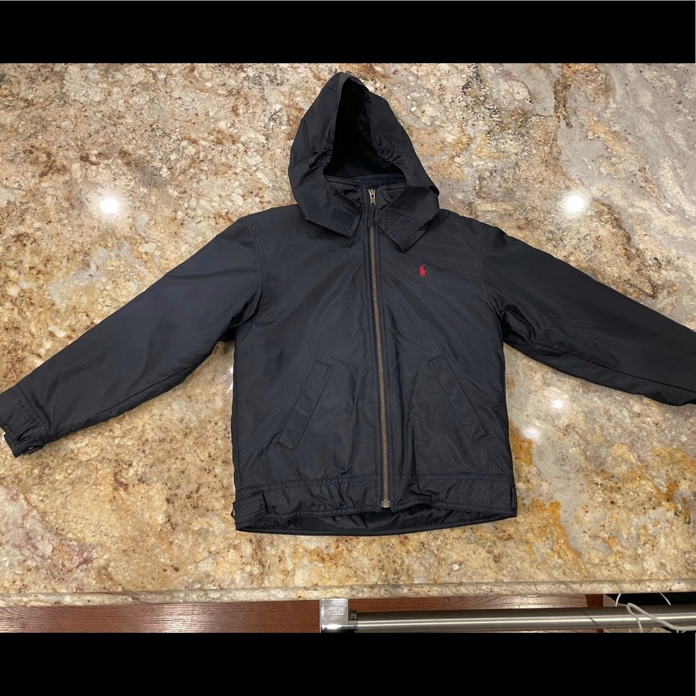 Polo by Ralph Lauren Navy Lined Coat